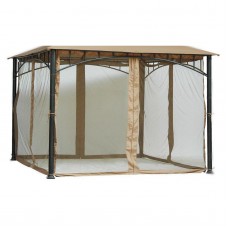 Home and Garden HGC 7 ft. Velcro Straps Mosquito Net for 10W x 10D ft. Gazebo   